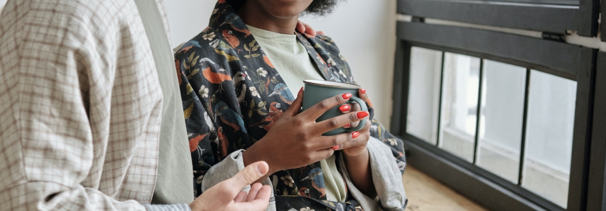 Happy couple in kitchen